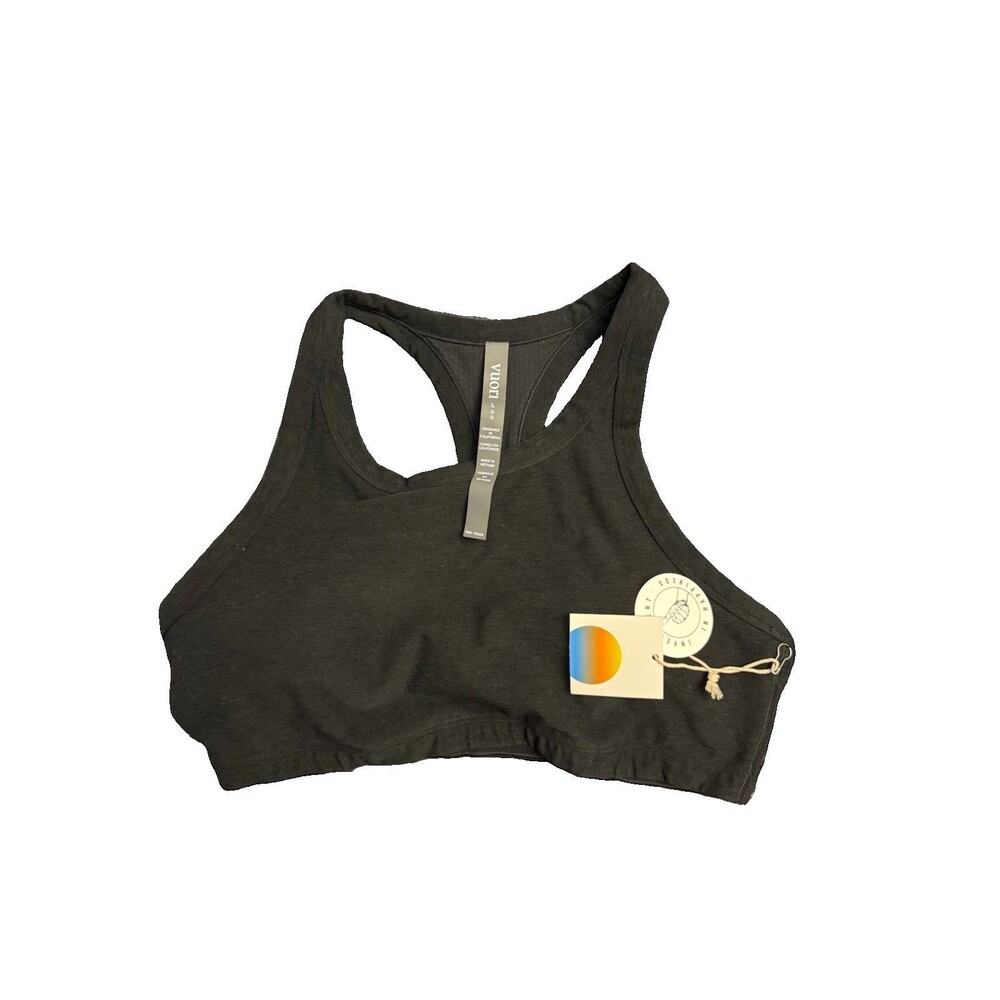 Vuori Elevation Racer Back Bra Black Women's Large NEW $64